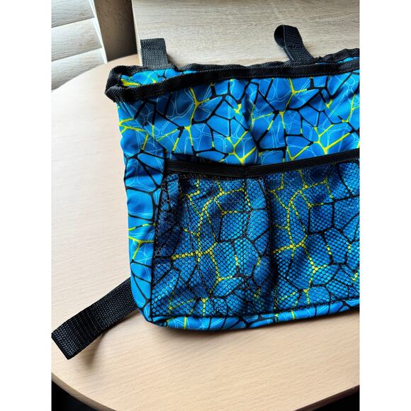 Stroller Organizer Bag – Blue Geometric Pattern - Picture 2 of 10